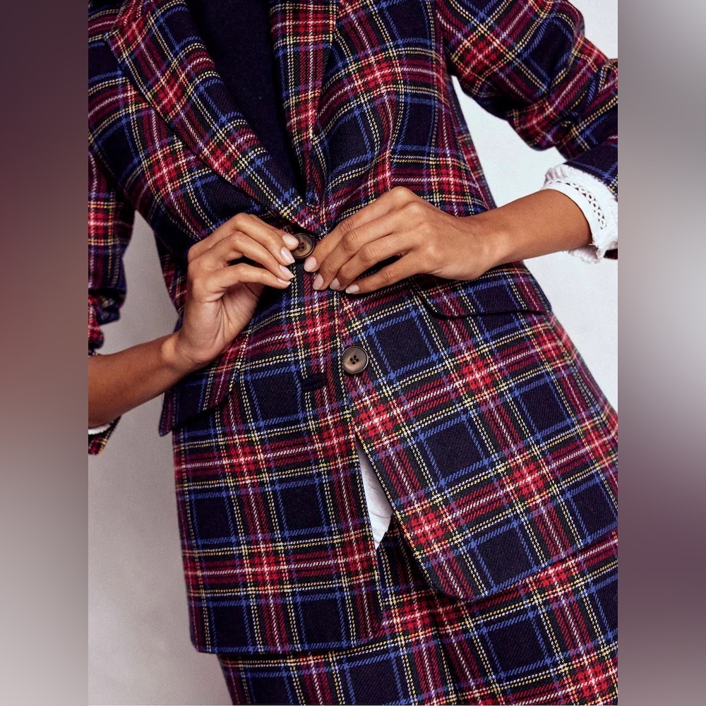 Brooks Brothers Vintage Tartan Plaid Wool Blazer